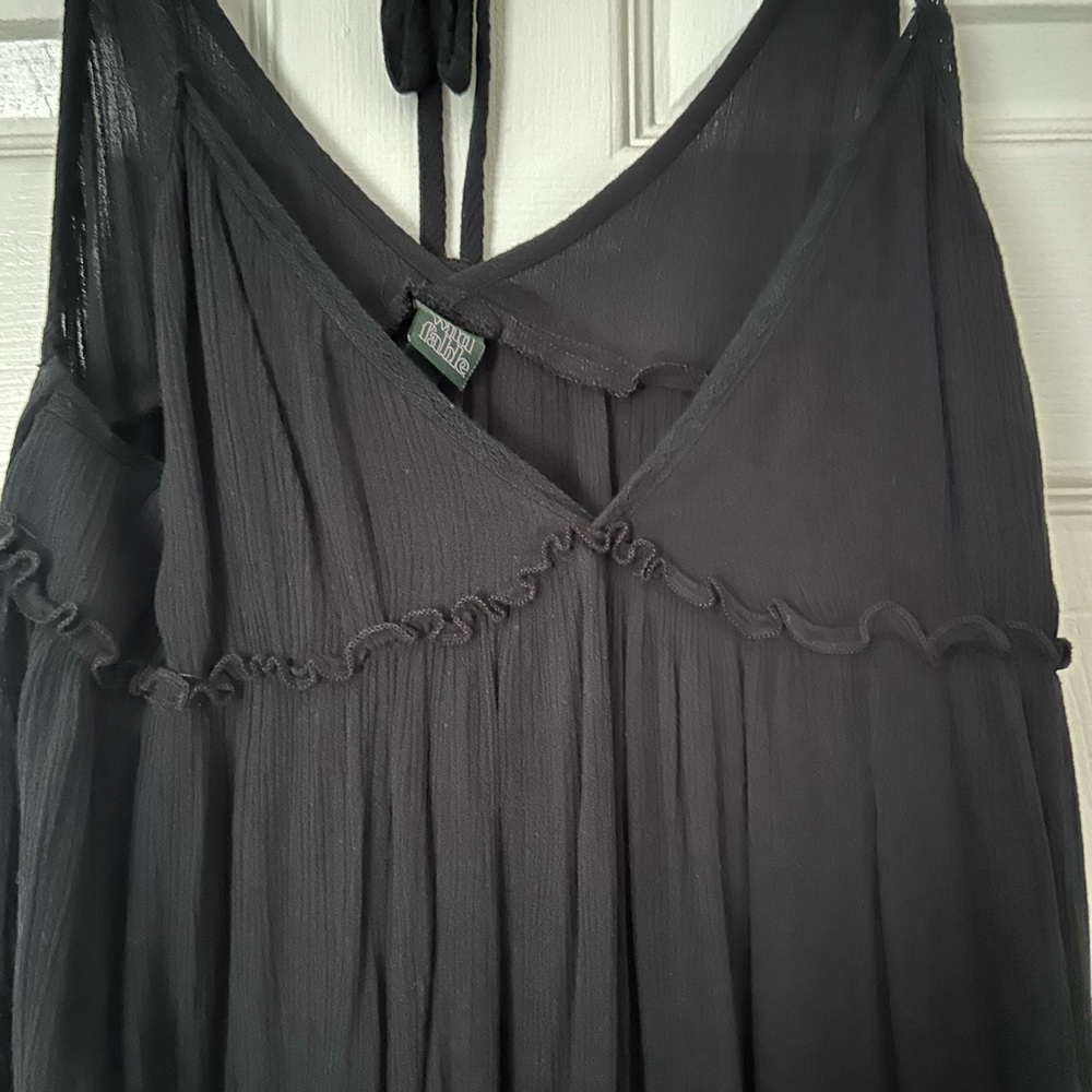 Black casual short dress